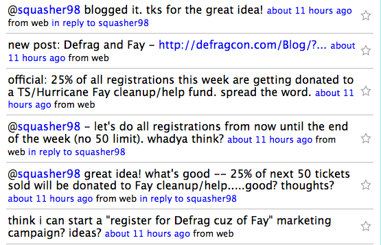 defrag-technology-conference-hurricane-fay-discount-twitter